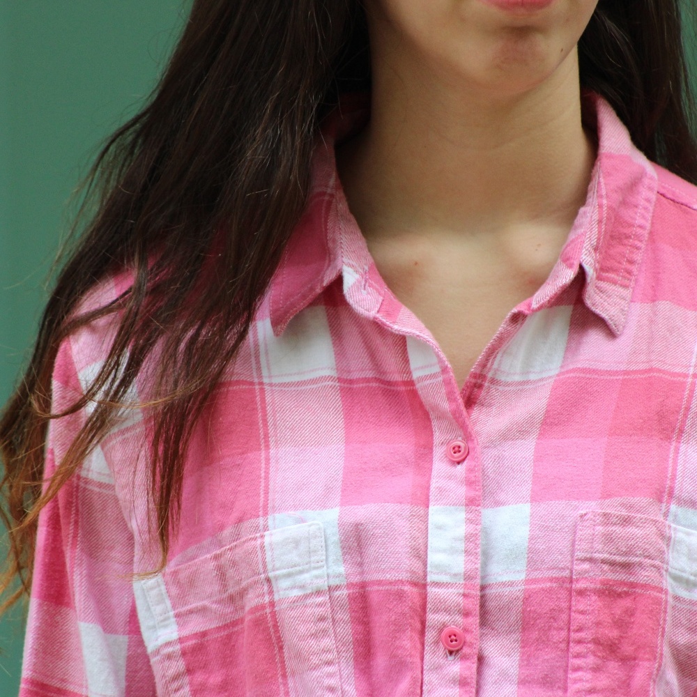 Pink Checkered Flannel
